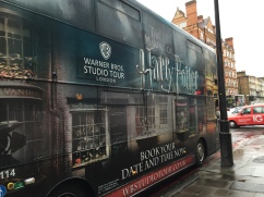 Harry Potter bus - our ride to the Studio tour.